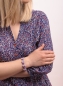 Preview: Armband mit Silberkugeln auch in pastell Lila erhältlich.