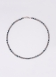 Preview: Kurze Kette in facettierten Labradorit Rondellen, kombiniert mit Iolith und 925 Sterling Silber Elementen.