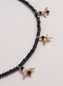 Preview: Detailreiche Kette im Choker Look, in facettierten Spinell Rondellen mit feinen Anhängern verziert.
