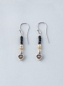 Preview: Ohrhänger Bicolor Gold Silber mit Spinell