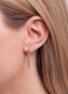 Preview: Roségoldene Ohrstecker hängend, Länge 3 cm