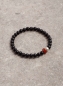 Preview: Elastisches Unisex Armband in Schwarz mit Zierelementen