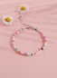 Preview: Buntes Perlenarmband mit Halbedelsteinen und Glasperlen