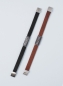 Preview: Herrenarmband in Naturleder schwarz oder cognac, mit Sterling Silber und Magnetverschluss aus Edelstahl
