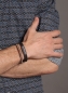Preview: Herrenarmbänder aus Leder und Sterling Silber, Kombinationsvorschlag