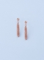 Preview: Roségoldene Ohrstecker hängend, Länge 3 cm