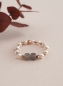Preview: Ring mit Mondstein, Perlen und roségold Elementen